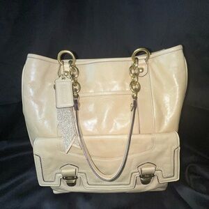Coach Leather Tote Bag